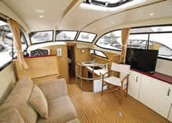 Interior image of boat